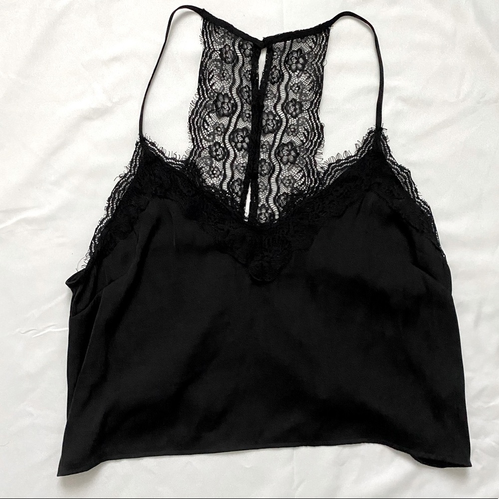 black lace cami size M